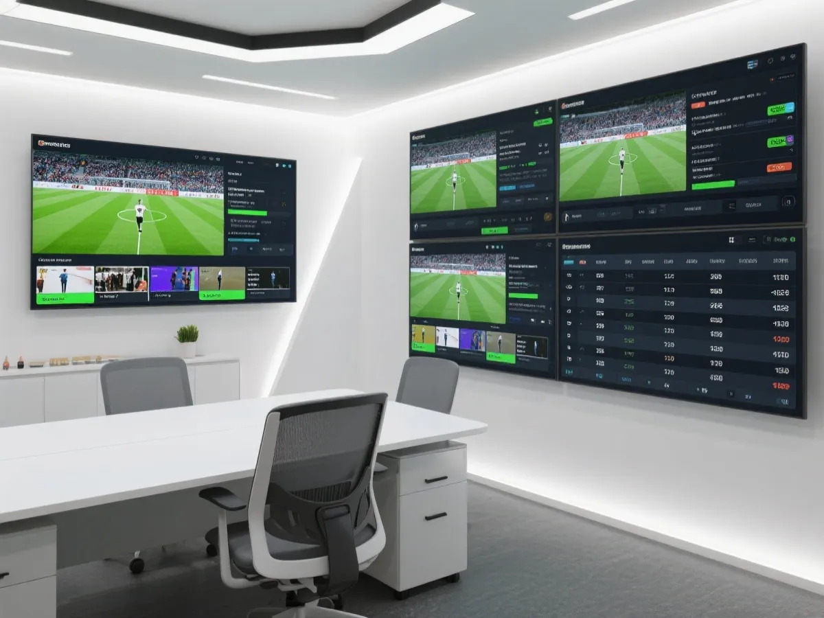 赛事信息整理与直播服务场景示意